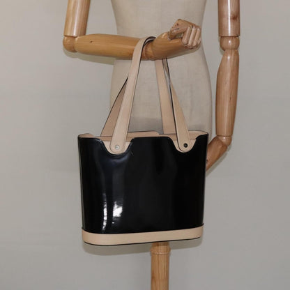 Salvatore Ferragamo Vintage Tote bag Patent Leather, BLACK, PATENT_LEATHER, Tote bag