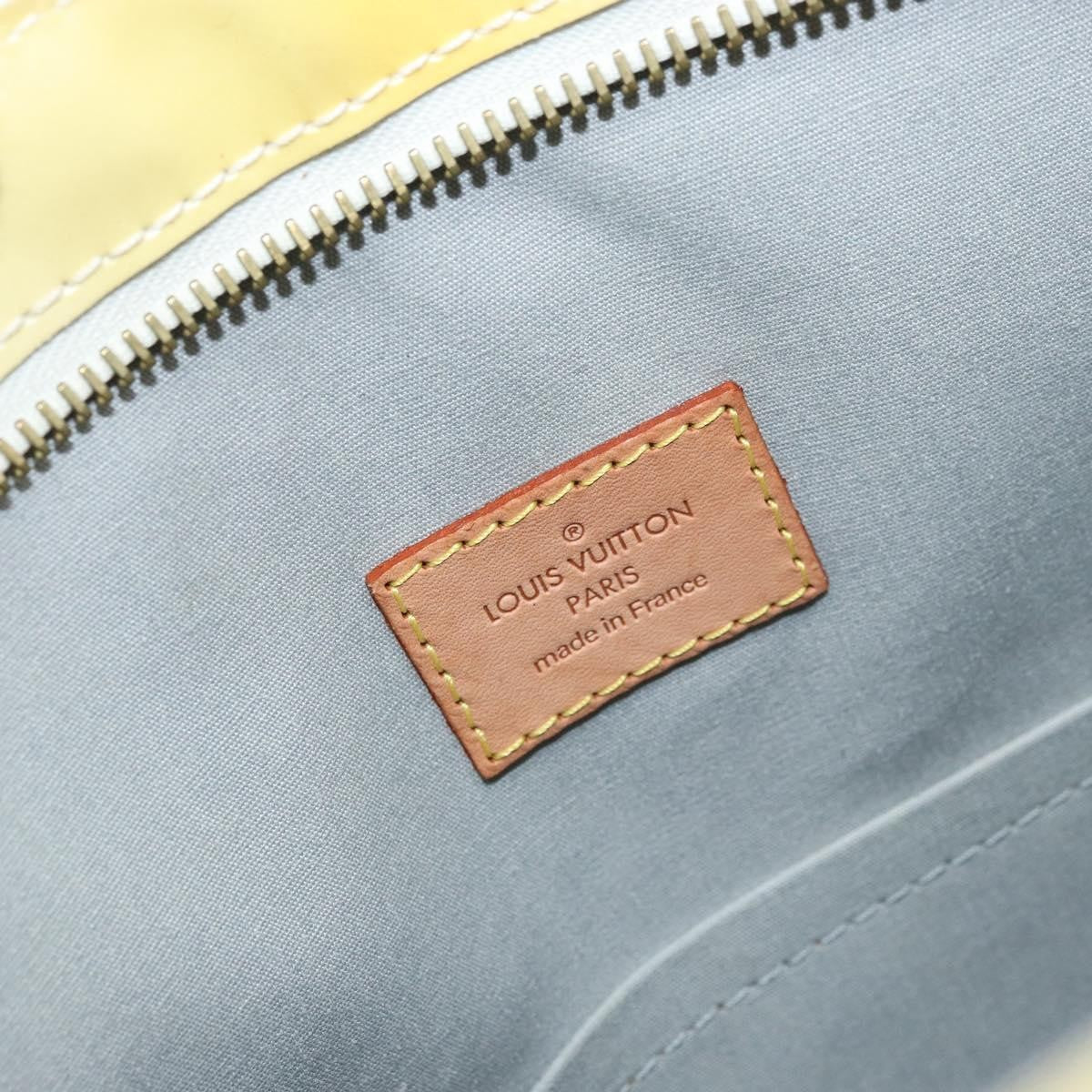 Louis Vuitton Brentwood Handbag Monogram Vernis, YELLOW, PATENT_LEATHER, Tote bag