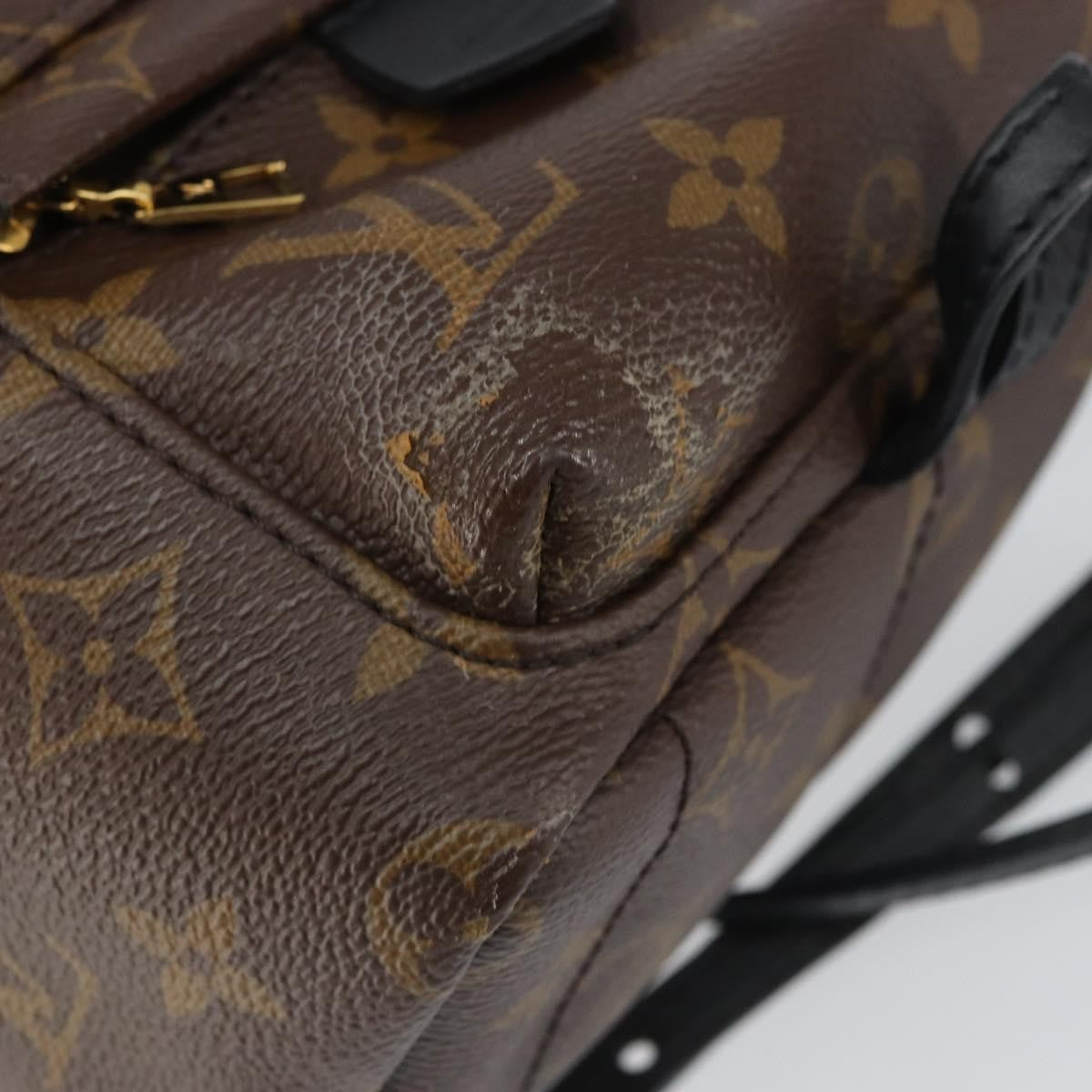 Louis Vuitton Palm Springs Backpack Monogram Canvas, BROWN, CANVAS, Backpack