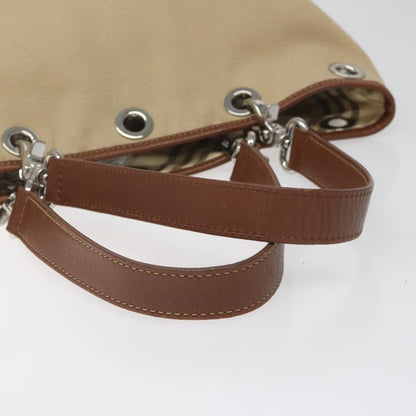 Burberry Nova Check Tote Canvas and Leather, BEIGE, CANVAS, Tote bag