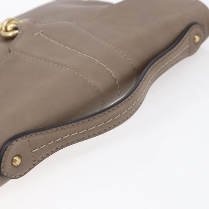 Bally Vintage Shoulder Bag Leather, BEIGE, LEATHER, Shoulder bag