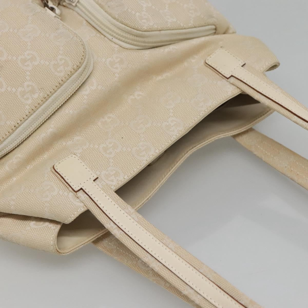 Gucci Double Pocket Tote GG Canvas, BEIGE, CANVAS, Shoulder bag