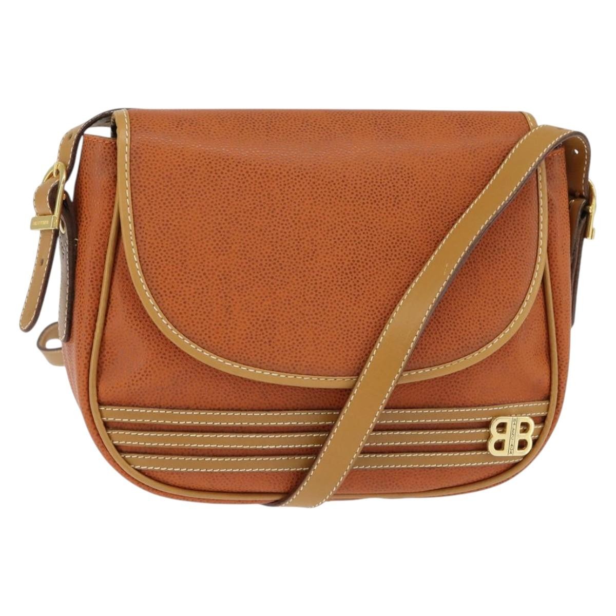 Balenciaga Shoulder Bag Leather, ORANGE, LEATHER, Shoulder bag
