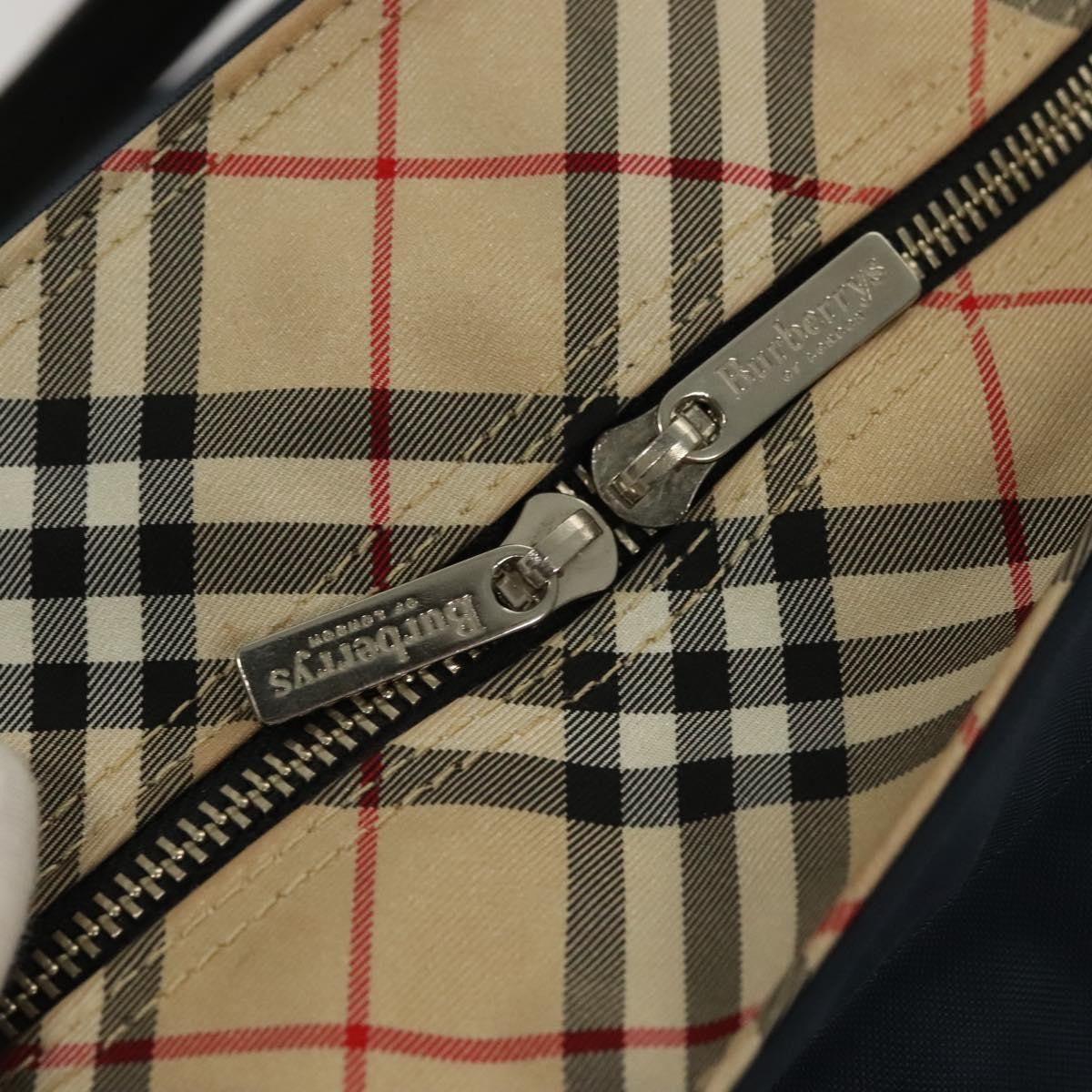 Burberry Nova Check Tote Nylon, NAVY, NYLON, Tote bag