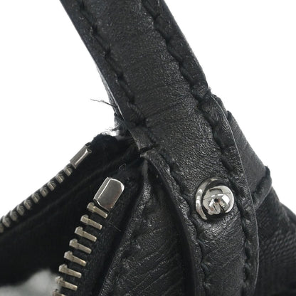 Gucci Vintage Horsebit Shoulder bag Canvas, BLACK, CANVAS,LEATHER, Shoulder bag