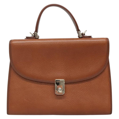 Burberry Vintage Handbag Leather, BROWN, LEATHER, Handbag
