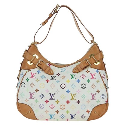 Louis Vuitton Greta Handbag Monogram Multicolor, White, Canvas, Shoulder Bag