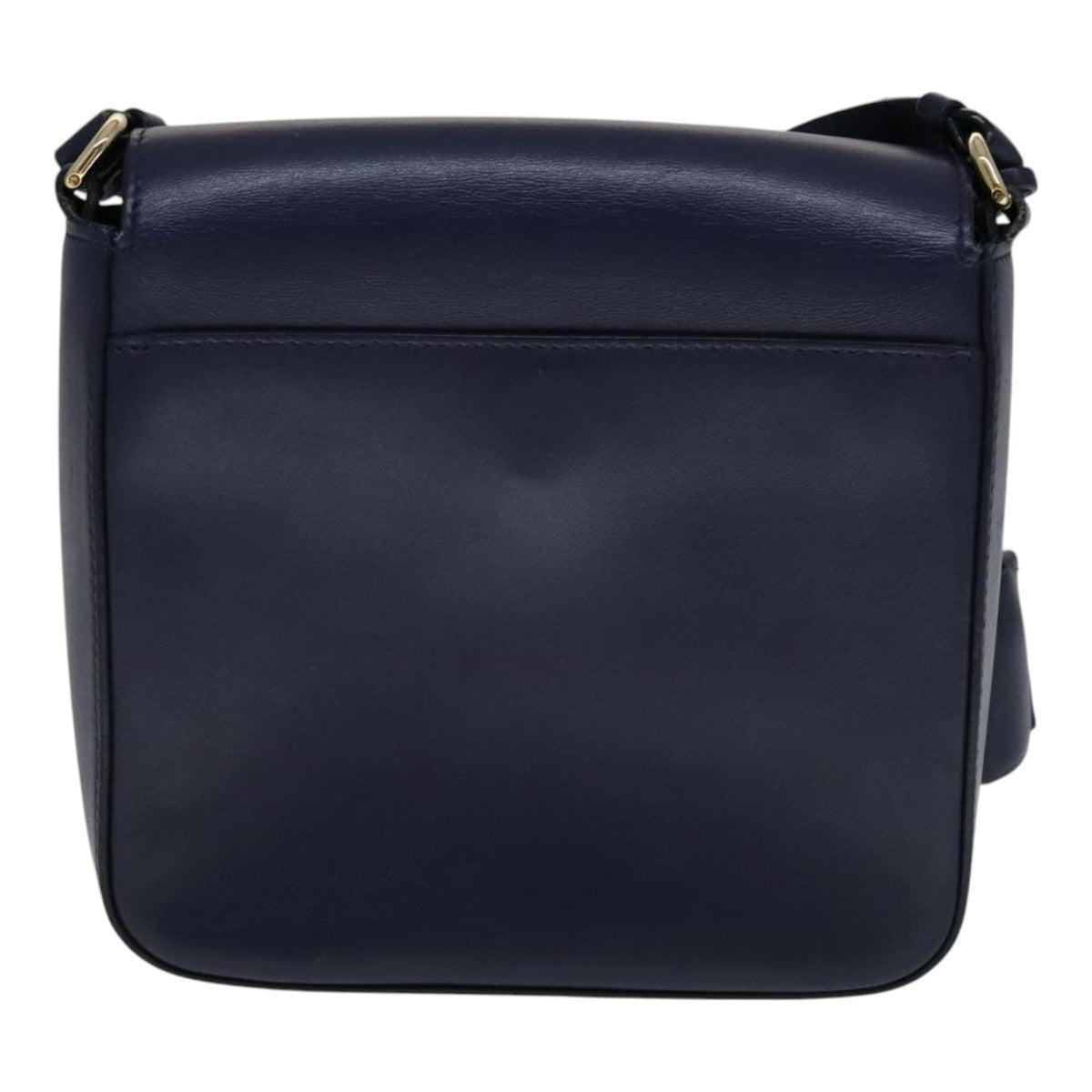 Salvatore Ferragamo Tassel Gancini Lock Flap Shoulder Bag Leather, NAVY, LEATHER, Shoulder bag