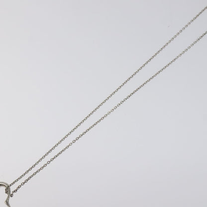 Tiffany & Co. Elsa Peretti Open Heart Pendant Necklace Sterling Silver, SILVER, SILVER, Necklace