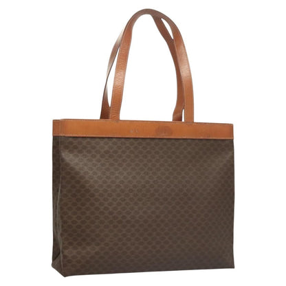 Celine Vintage Macadam Tote bag Canvas, BROWN, CANVAS, Tote bag