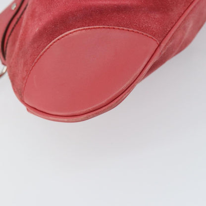 Salvatore Ferragamo Gancini Shoulder Bag Suede, PINK, SUEDE, Shoulder bag