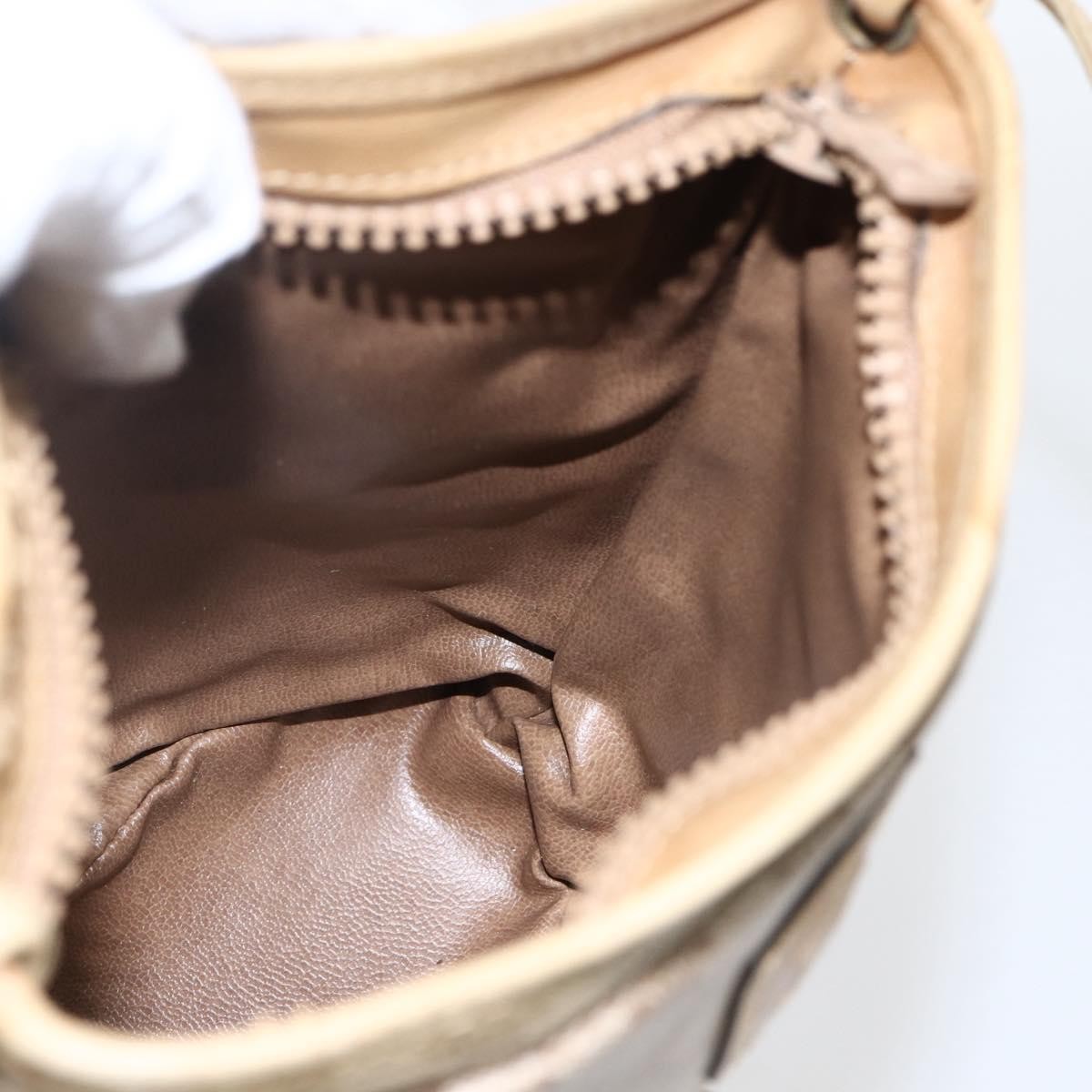 Celine Vintage Macadam Shoulder Bag Canvas, BEIGE, CANVAS, Shoulder bag