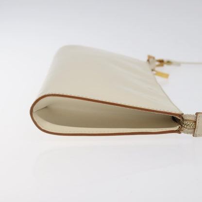 Salvatore Ferragamo Gancini Shoulder Bag Leather, BEIGE, LEATHER, Shoulder bag