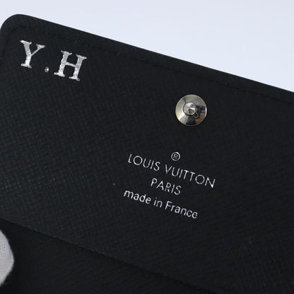 Louis Vuitton Envelope Business Card Holder Leather, BLACK, LEATHER, Card Holders