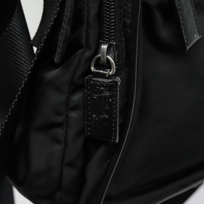 Prada Vintage Shoulder Bag Tessuto, BLACK, NYLON, Shoulder bag