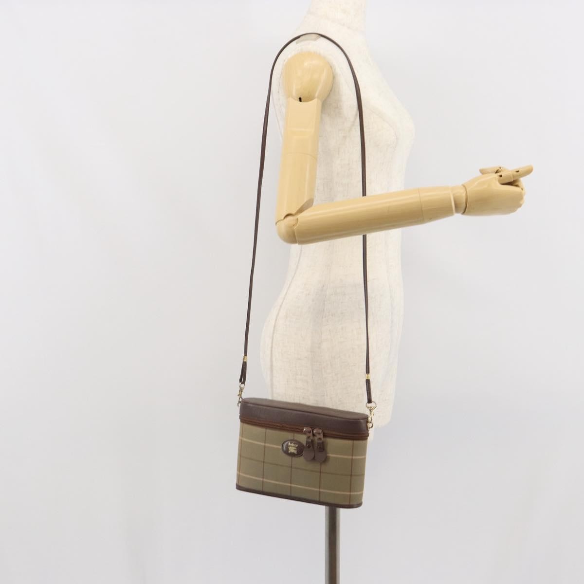 Burberry Nova check Shoulder bag Canvas, BEIGE, CANVAS, Shoulder bag