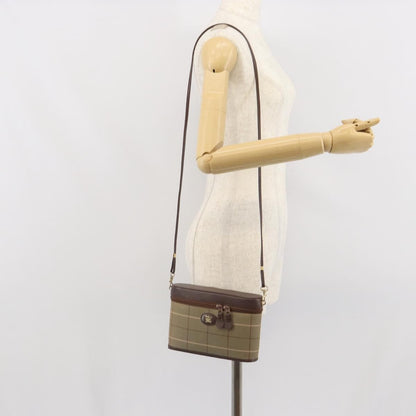 Burberry Nova check Shoulder bag Canvas, BEIGE, CANVAS, Shoulder bag