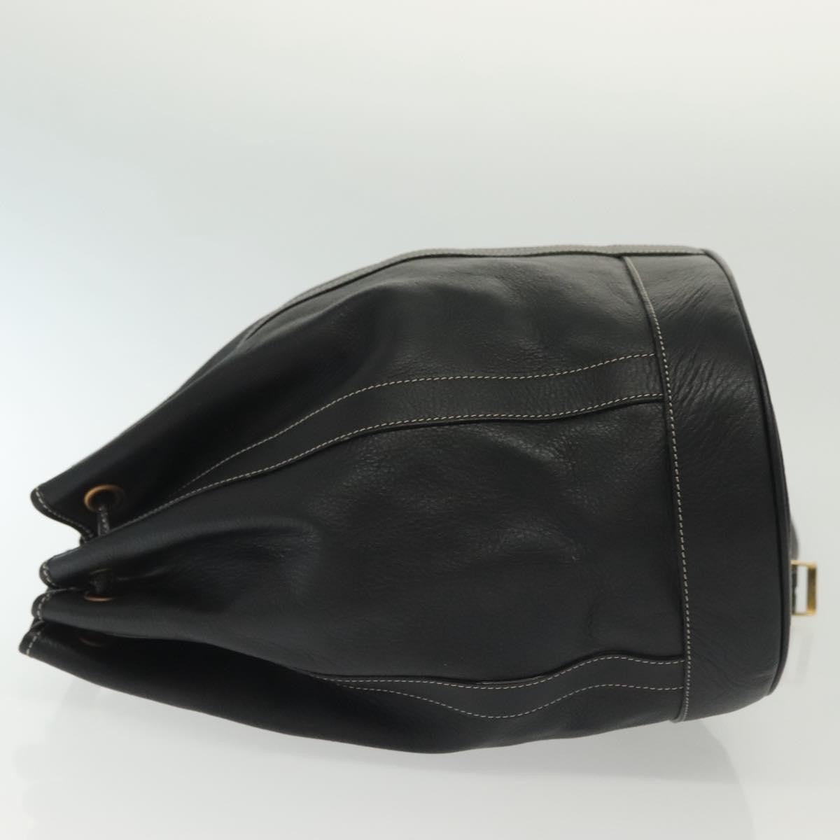 Bally Vintage Shoulder Bag Leather, BLACK, LEATHER, Shoulder bag