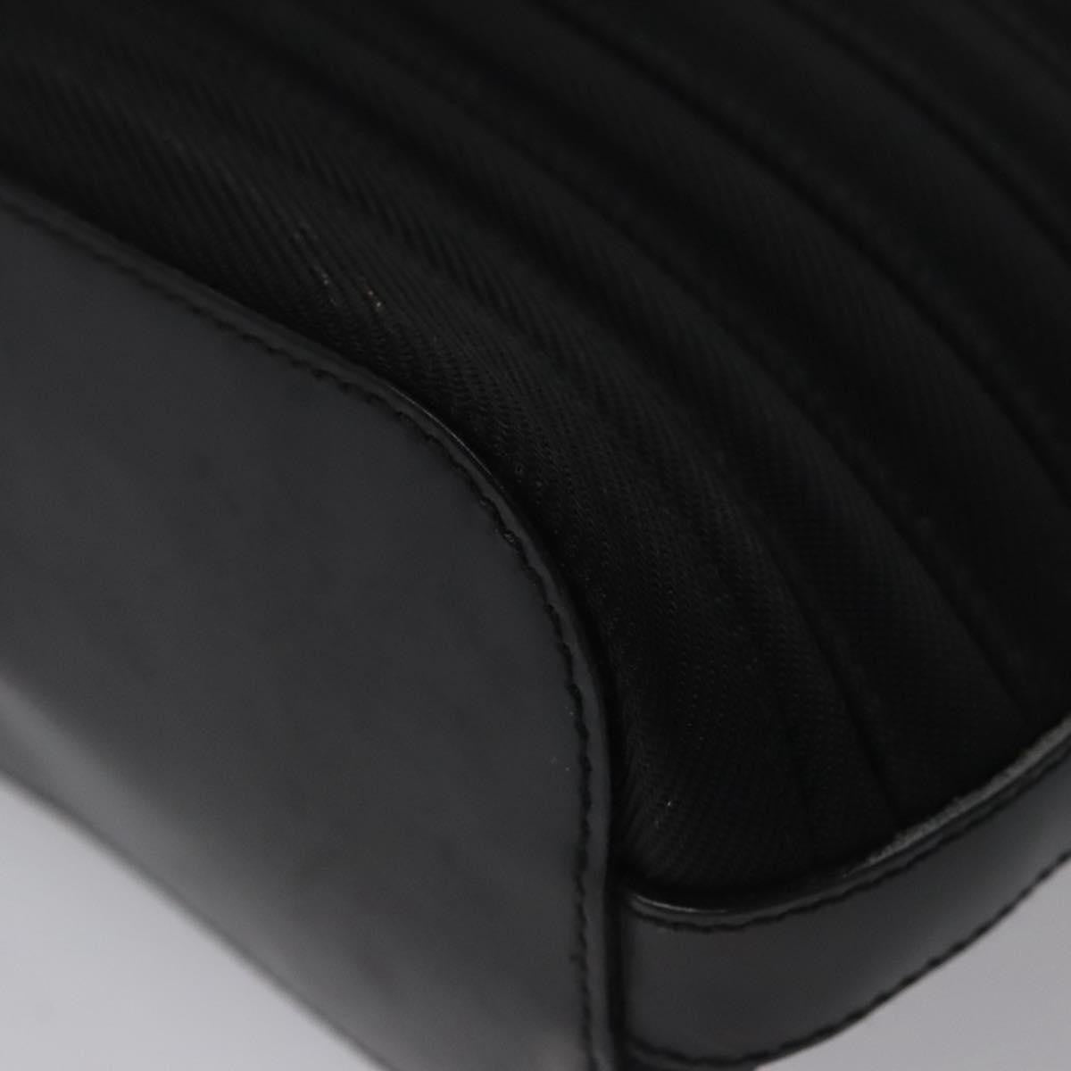 Gucci Vintage Bamboo Handle Bag Nylon, BLACK, CANVAS, Handbag