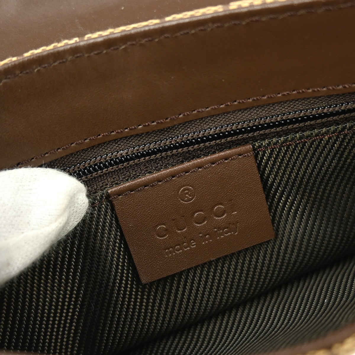 Gucci Buckle Belt Bag GG Canvas, BEIGE, CANVAS, Shoulder bag