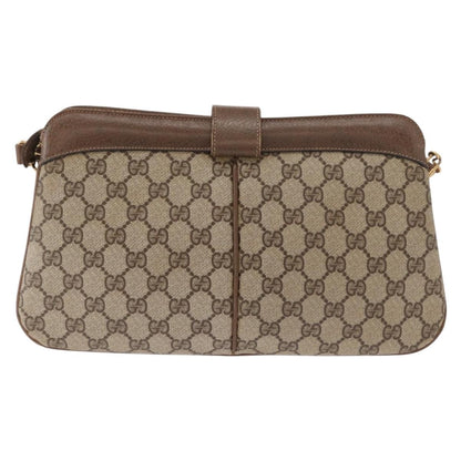 Gucci Vintage Shoulder Bag GG Coated Canvas, BEIGE, PVC, Shoulder bag