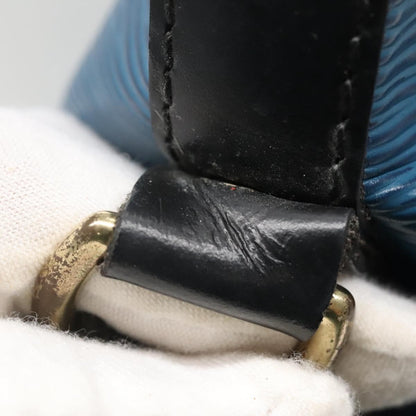 Louis Vuitton Petit Noe Handbag Epi Leather, BLUE, LEATHER, Handbag