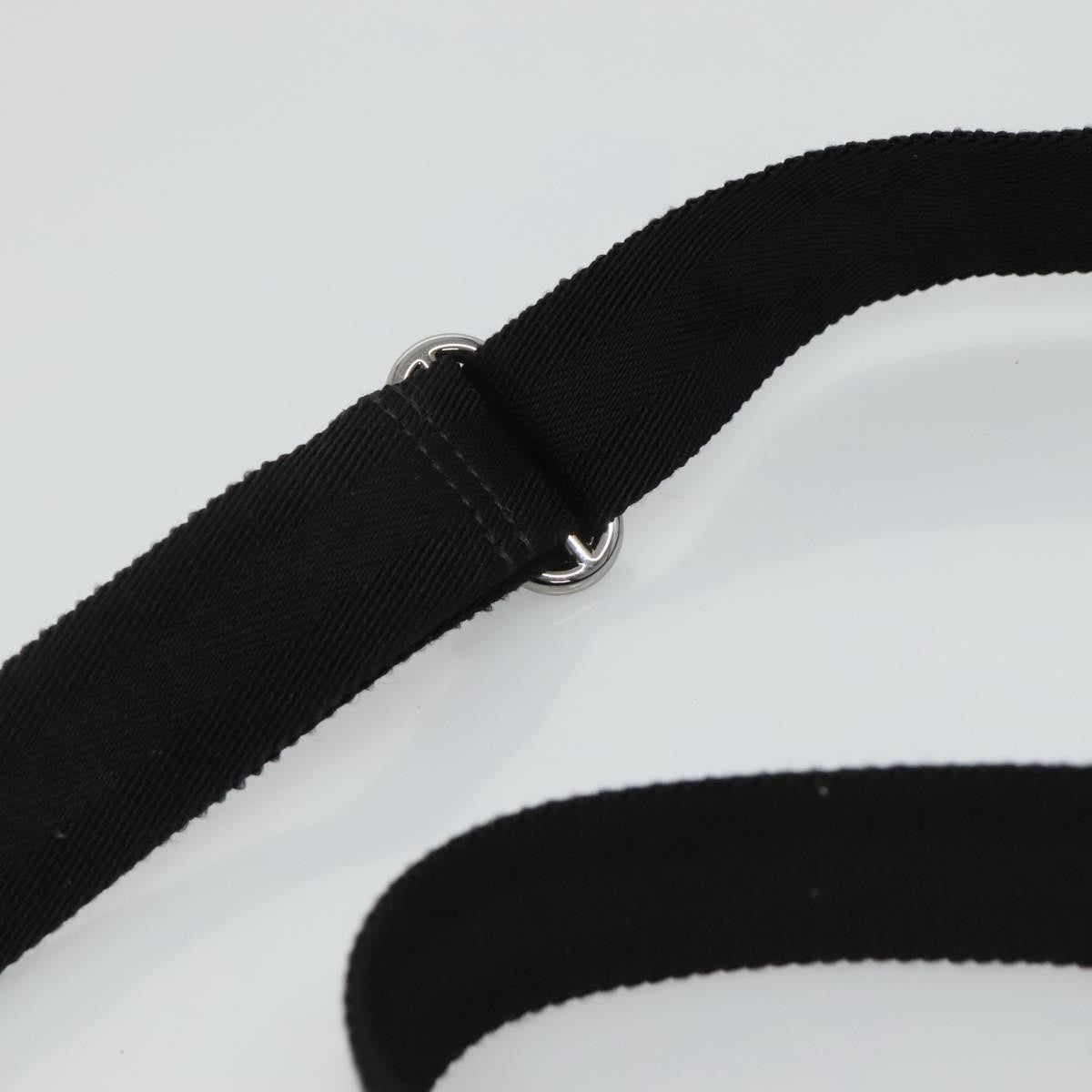 Gucci Zip Messenger Bag GG Canvas with Perforated Leather, BLACK, CANVAS, Shoulder bag