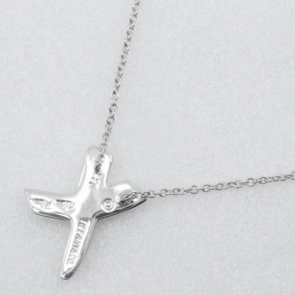 Tiffany & Co. Paloma Picasso Graffiti X Pendant Necklace Silver, SILVER, SILVER, Necklace