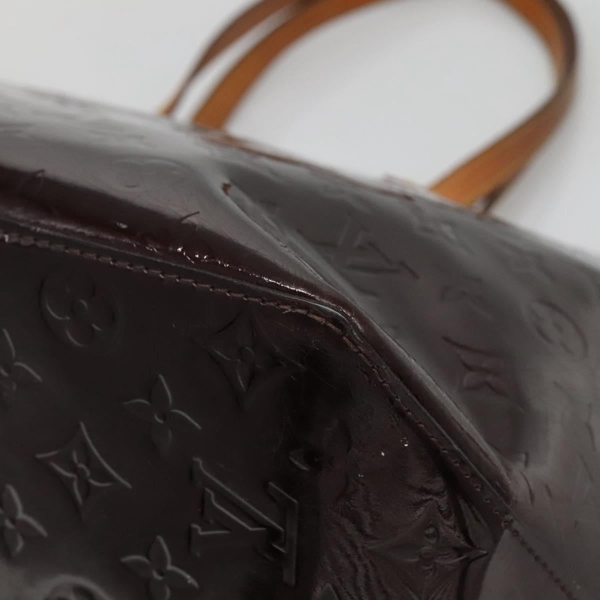 Louis Vuitton Bellevue Handbag Monogram Vernis, BURGUNDY, PATENT_LEATHER, Tote bag