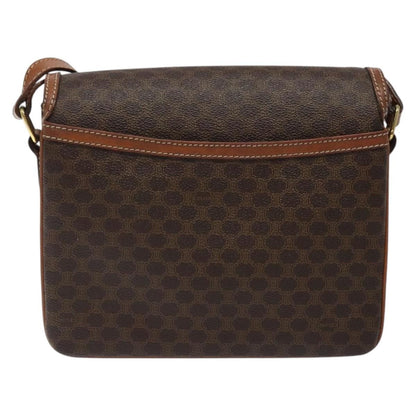 Celine Macadam Shoulder Bag Canvas, BROWN, CANVAS, Shoulder bag