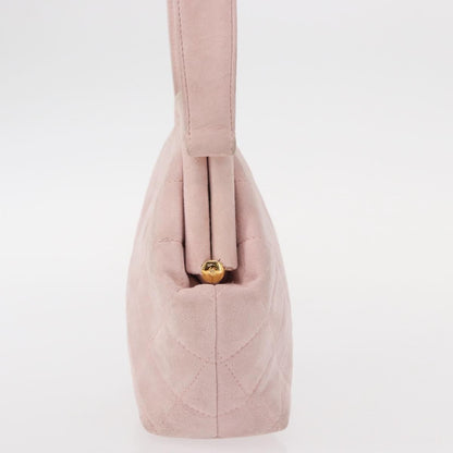 Chanel Vintage CC Hand bag Suede, PINK, SUEDE, Handbag
