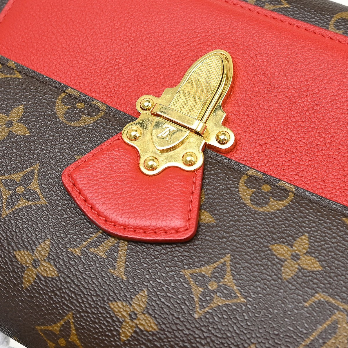 Louis Vuitton Victoire Handbag Monogram Canvas and Leather, Brown, Canvas, Shoulder Bag