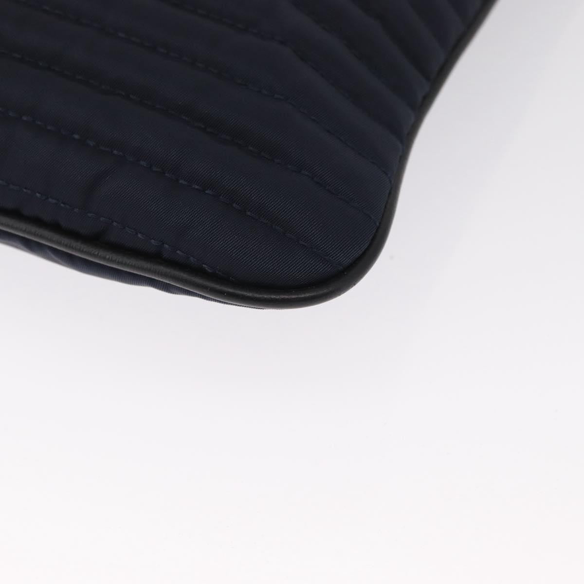 Versace Vintage Shoulder Bag Nylon, Navy, Nylon, Shoulder Bag