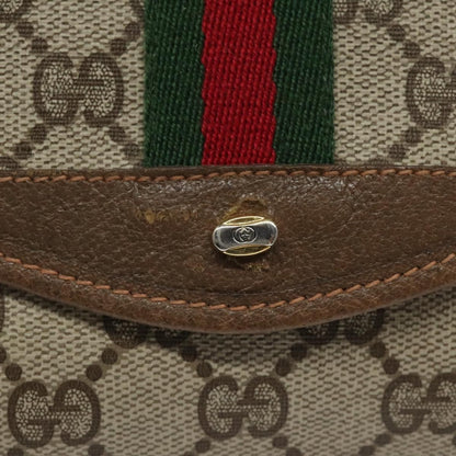 Gucci Ophidia Flap Clutch GG Coated Canvas, BEIGE, CANVAS, Clutche & pouche