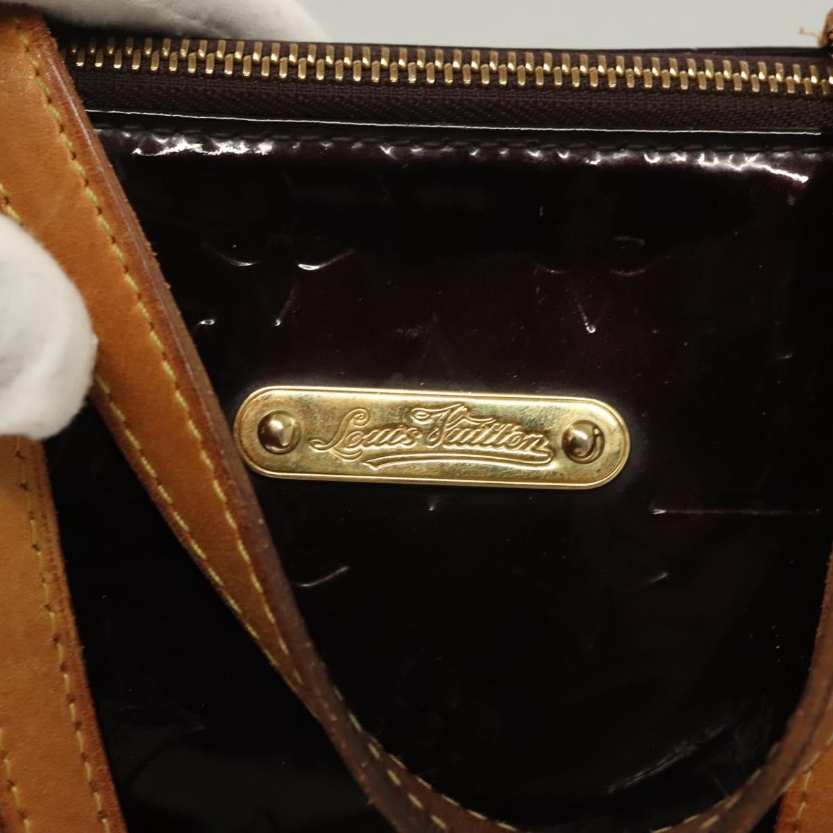 Louis Vuitton Bellevue Handbag Monogram Vernis, PURPLE, PATENT_LEATHER, Handbag