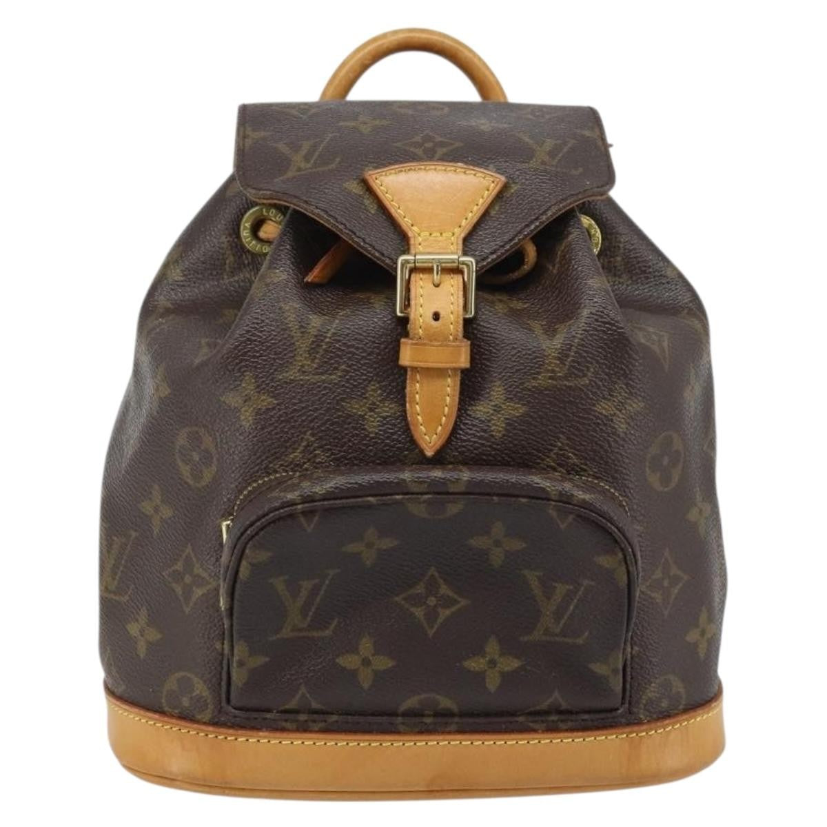 Louis Vuitton Vintage Montsouris Backpack Monogram Canvas, Brown, Canvas, Handbag