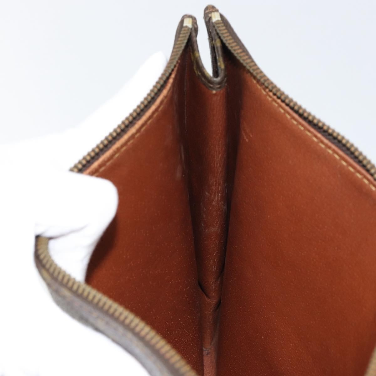 Louis Vuitton Poche Documents Monogram Canvas, BROWN, CANVAS, Clutche & pouche