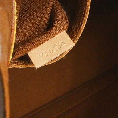 Louis Vuitton Alma Handbag Monogram Canvas, Brown, Canvas, Handbag