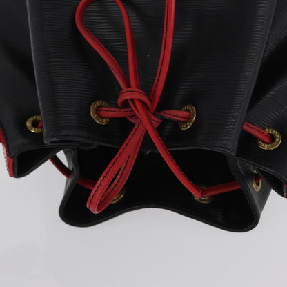 Louis Vuitton Bicolor Noe Handbag Epi Leather, BLACK, LEATHER, Shoulder bag