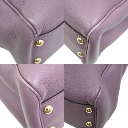 Gucci Bamboo shopper bag Leather, PURPLE, LEATHER, Tote bag