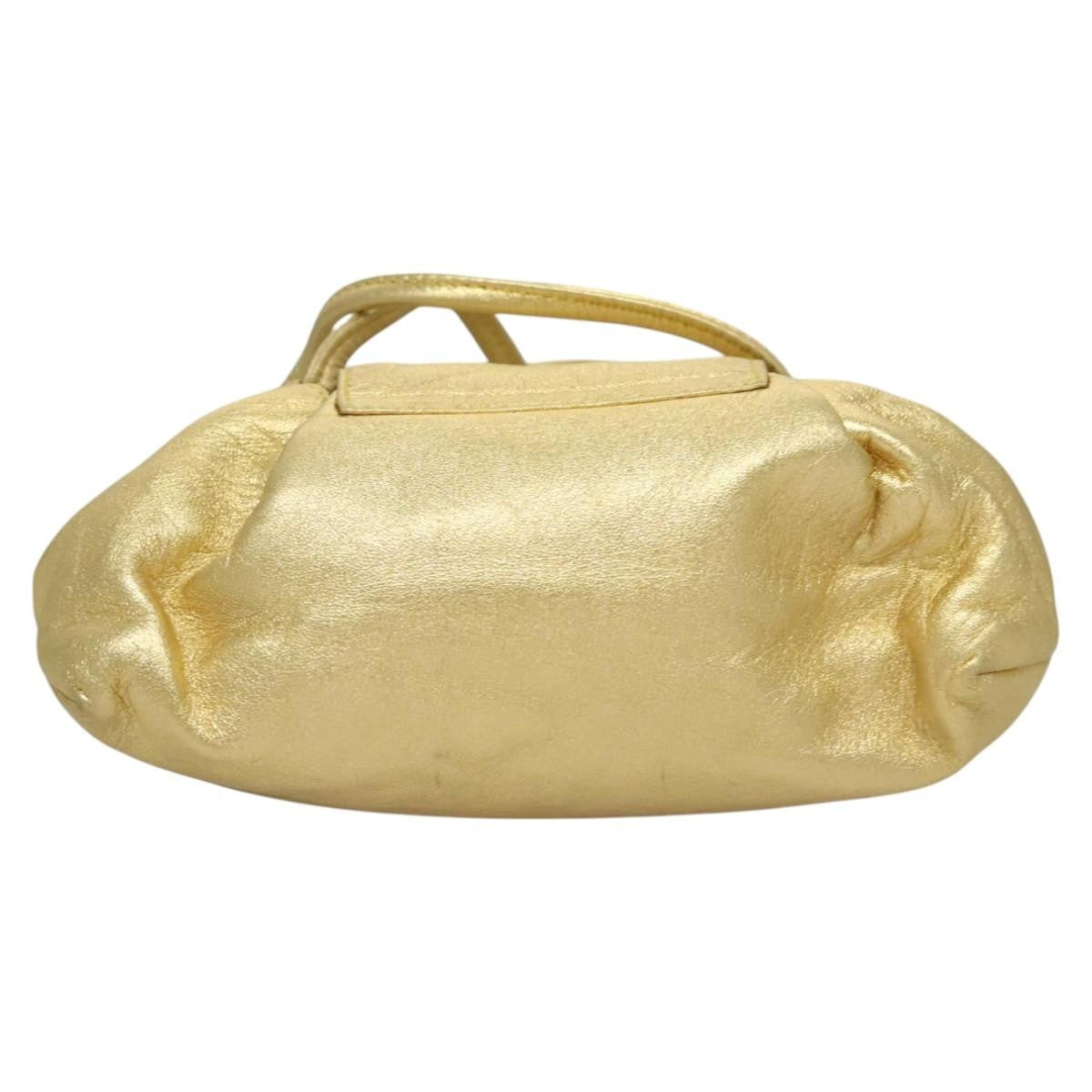 Loewe Vintage Crossbody Leather, GOLD, LEATHER, Shoulder bag