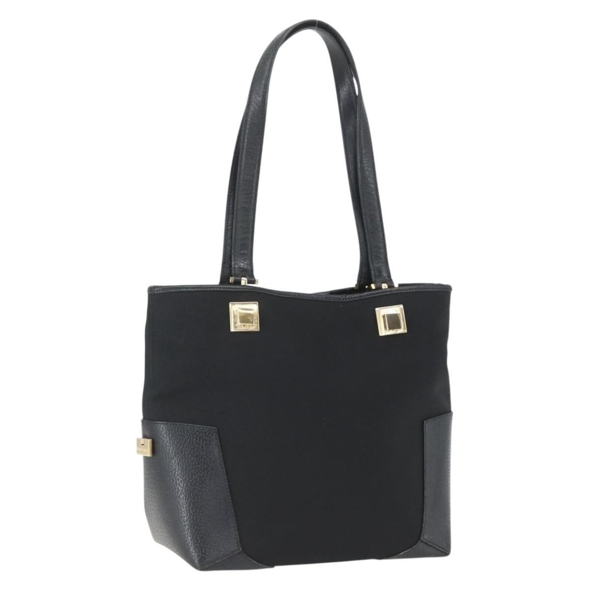 Salvatore Ferragamo Vintage Tote bag Nylon, BLACK, NYLON, Tote bag