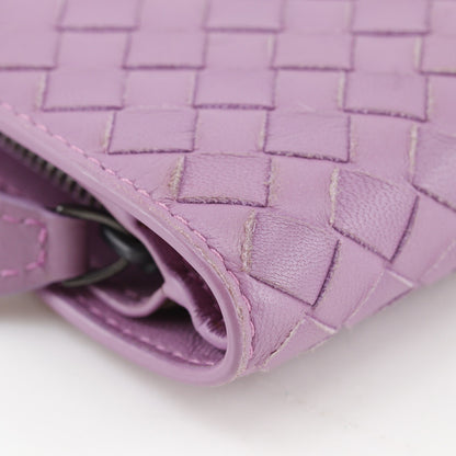 Bottega Veneta Bifold Wallet Intrecciato Nappa, Pink, Leather, Wallet