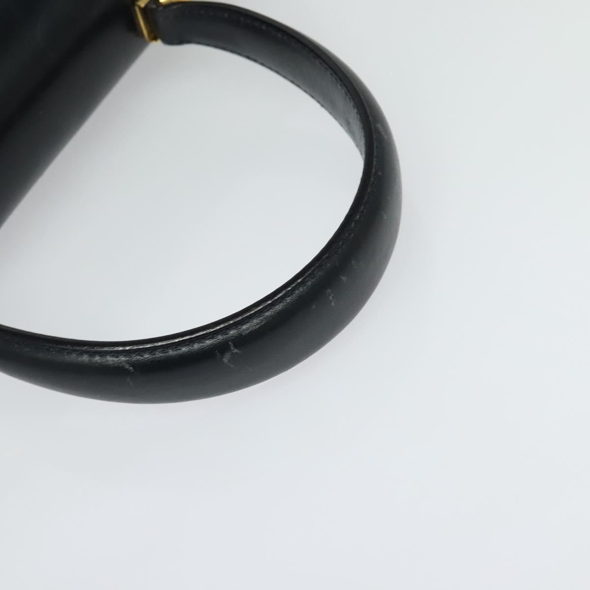 Salvatore Ferragamo Convertible Top Handle Bag Leather, NAVY, LEATHER, Handbag