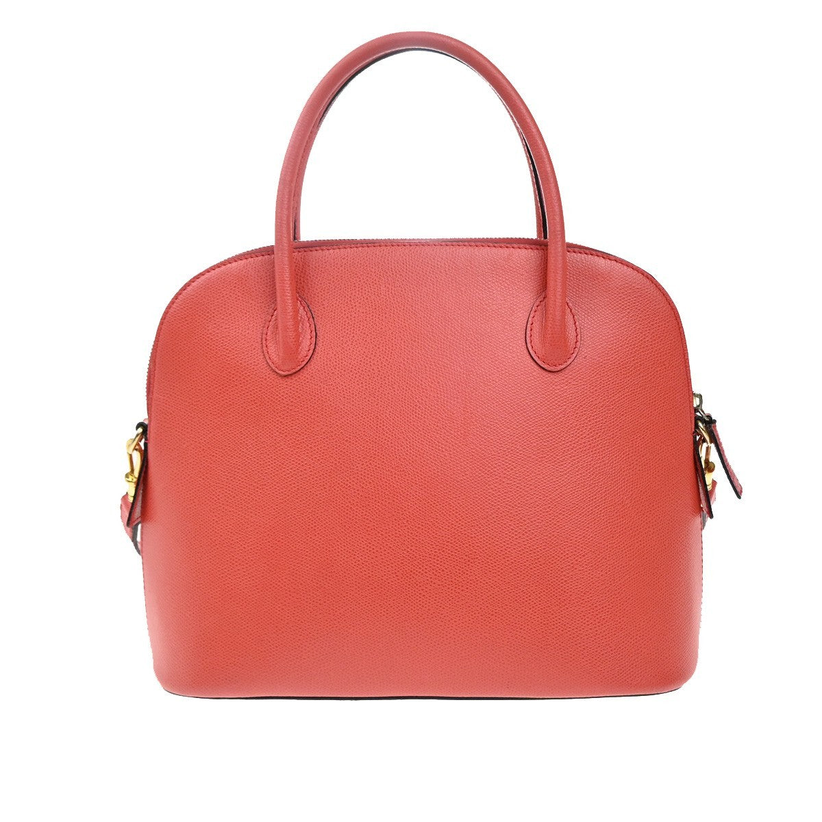 Celine Vintage Convertible Bowler Bag Leather, Red, Leather, Handbag