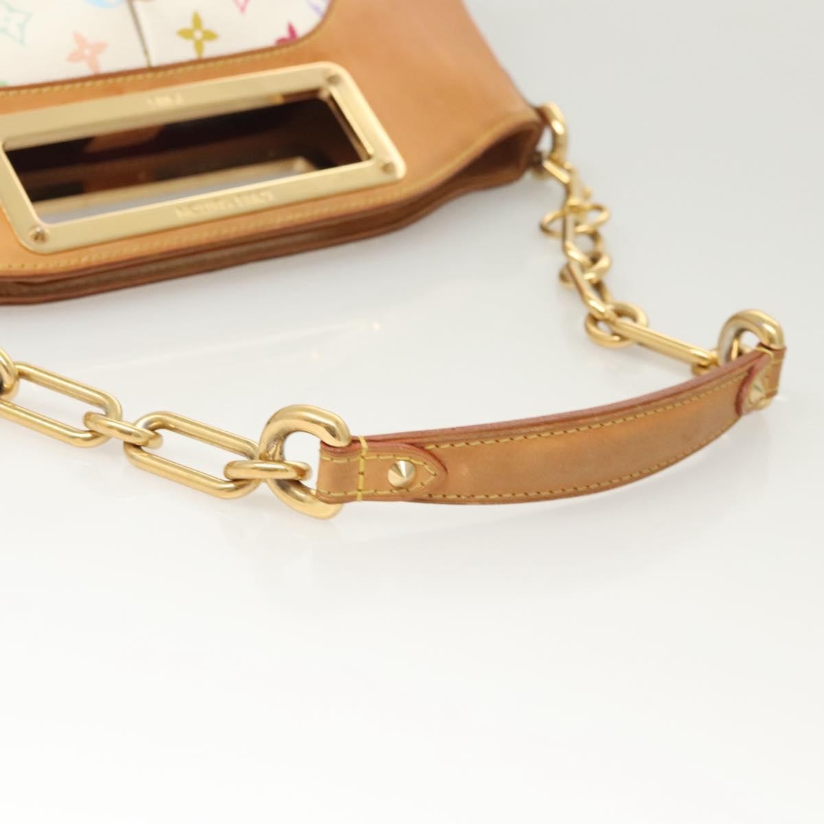 Louis Vuitton Judy Handbag Monogram Multicolor, WHITE, CANVAS, Handbag