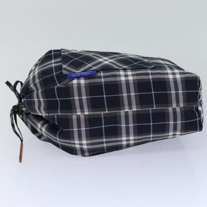 Burberry Nova Check Blue Label Nylon, Black, Nylon, Clutch