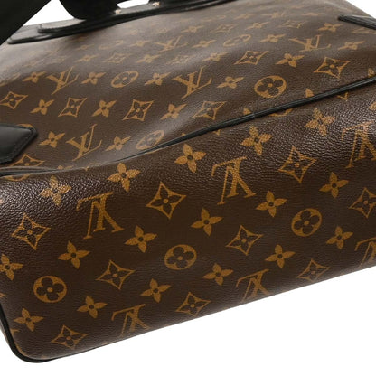 Louis Vuitton Palk Backpack Macassar Monogram Canvas, BROWN, CANVAS, Backpack