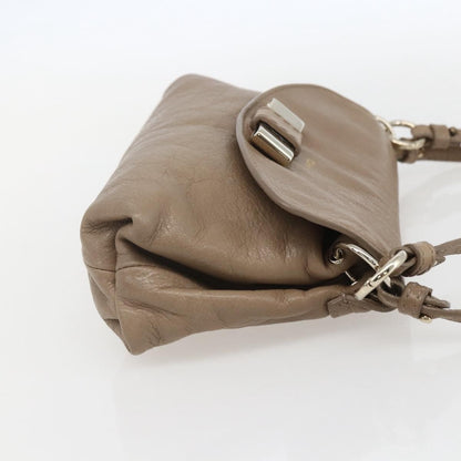 Chloe Lily Handbag Leather, BEIGE, LEATHER, Handbag