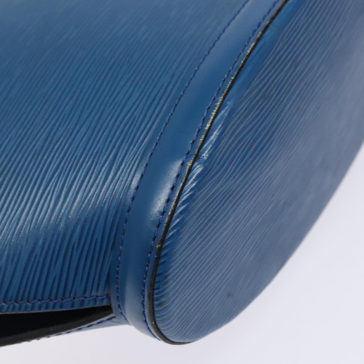 Louis Vuitton Saint Jacques Handbag Epi Leather, BLUE, LEATHER, Shoulder bag